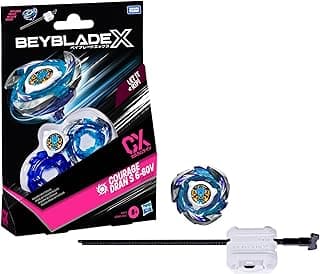 Beyblade X Courage Dran S 6-60V CX Starter Pack Set, Attack Type Top and Launcher; Authentic Takara Tomy Battle Tops Games, Toys for Boys and Girls 8+