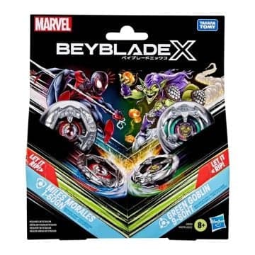 Beyblade X Marvel Miles Morales 1 60gn Vs Green Goblin 9 80ht Multipack Set
